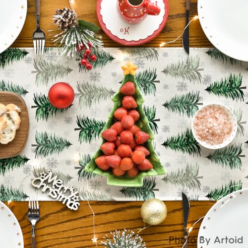 Artoid Mode 13 x 72 Inch Christmas Table Runner – Green