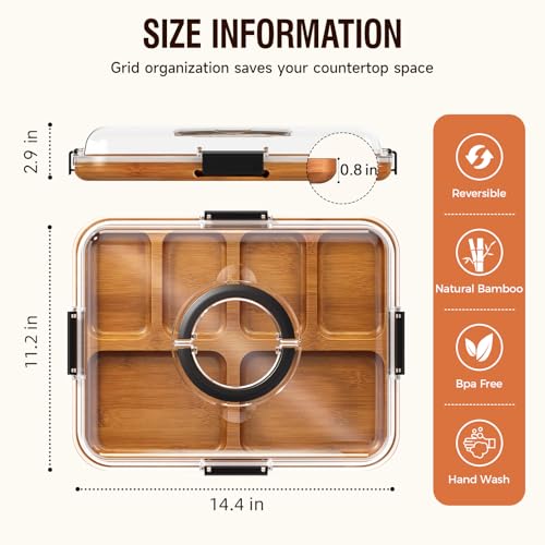 Renmxj Charcuterie Board with Lid, Carbonized Bamboo, Knives Set and