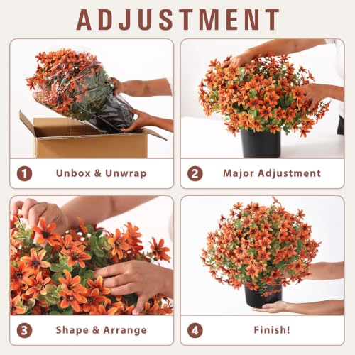 Artificial Fall Eucalyptus & Campanula Topiary Ball Tree Set for Porch - 17 Inch