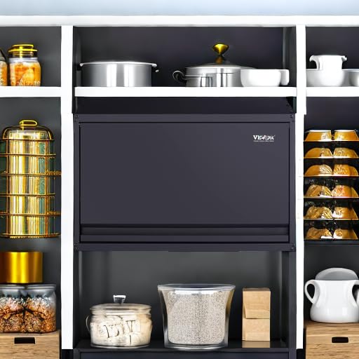VEVOR Wall-Mounted Metal Storage Cabinet 20'' Flip Up Door, 120lbs Capacity