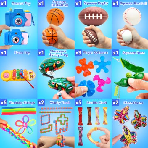 125 Pack Fidget Toys Assortment - Stress Relief & Sensory Toys for Kids & Adults
