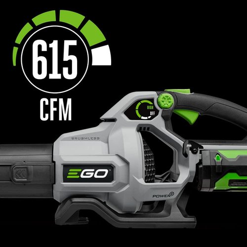 EGO POWER+ Cordless Electric Leaf Blower - 615 CFM with 56V 2.5Ah Battery & Charger