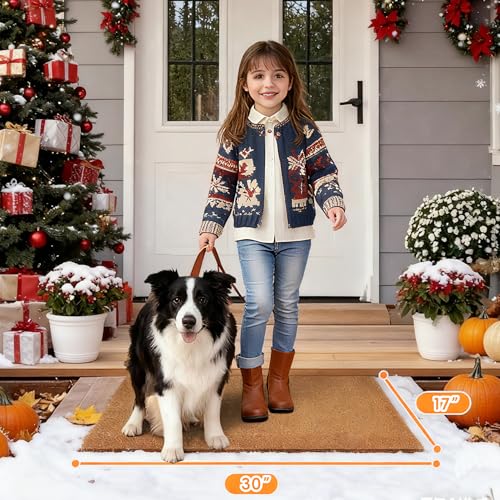 6 Pack DIY Outdoor Door Mats - 30 x 17 in, Craft & Painting Canvas, Non-Slip Backing