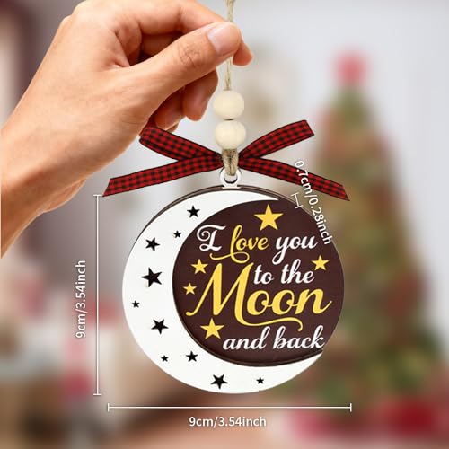 I Love You to The Moon and Back Ornament Car Hanging Home Decor