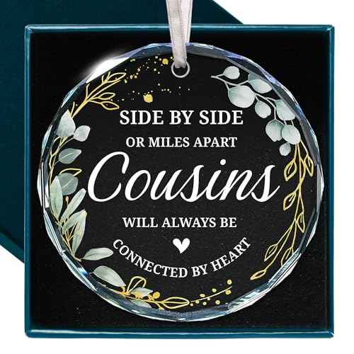Cousin Gifts - Perfectly Designed Christmas Ornaments for Cousins, Delightful Gifts for Cousin Male & Female, Specially Crafted for Kids & Adults, Ideal Best Cousin Gift for Women & Men