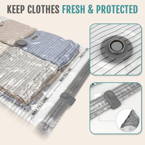 Rechargeable Cordless Vacuum Storage Bags 24 Pack - Space Saving M/S/XS Combo
