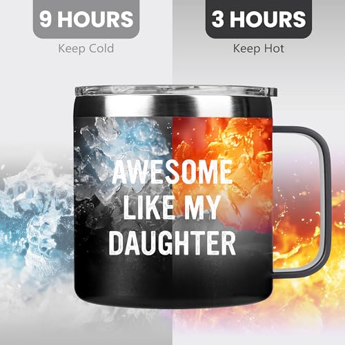 Edizzone Dad Gift Tumbler - Insulated Reusable Travel Mug for Fathers Day & Birthday