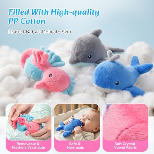 Baby Crib Mobile with 35 Lullabies & Ocean Theme, Adjustable Volume & 3 Rotation Modes