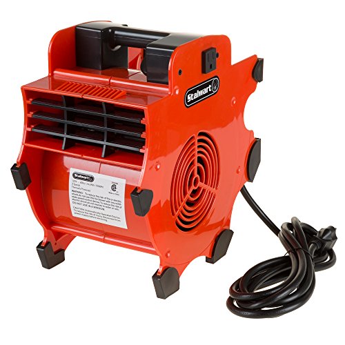 Heavy-Duty 3-Speed Floor & Carpet Dryer Fan - 1600W Portable Air Mover
