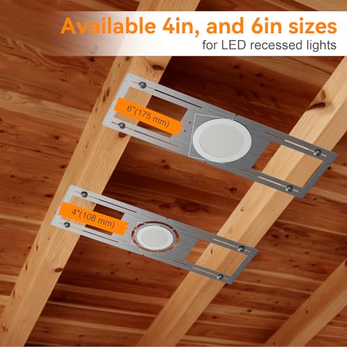 Elaruslux New Construction Mounting Plate with Round Hole - 4/6 Inch