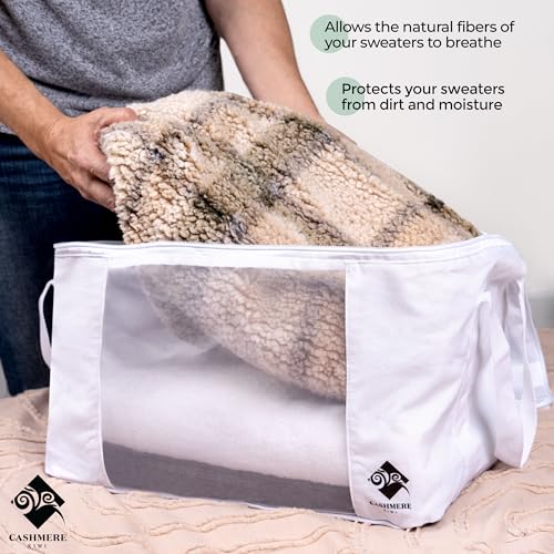 Cashmere Sweater Storage Bags with Moth Protection Cedar - Single / 1