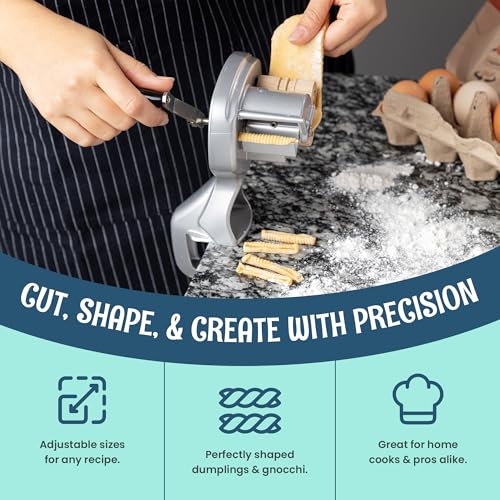 Wooden Pasta Maker Machine for Gnocchi and Dumplings - Italian Style