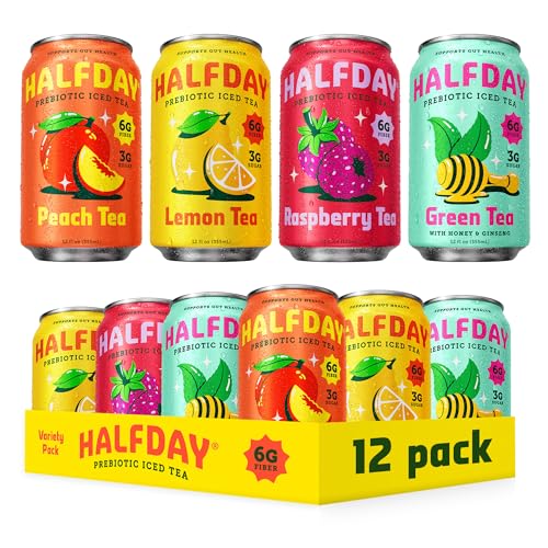 Fan Favorites Prebiotic Iced Tea Variety Pack - Gut Health, 12 Fl Oz, 12 Pack