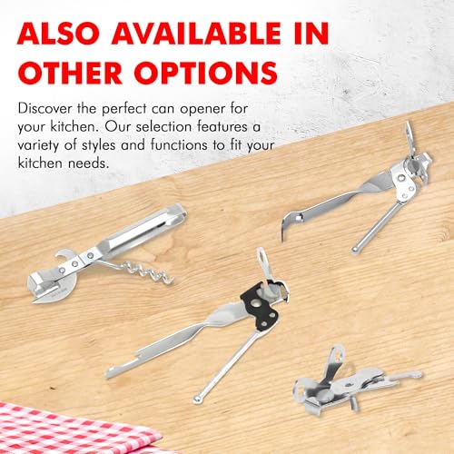 Chef Craft Select 3-in-1 Can Opener, 6 inches in length, Stainless Steel