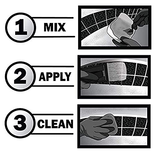 Pool Tile Grout Repair Kit White - Fast Setting Waterproof Cement, 3lb