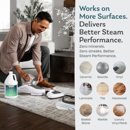 Steam & Go Demineralized Water for Steam Mops - Eucalyptus Mint 128 oz - Pack of 1