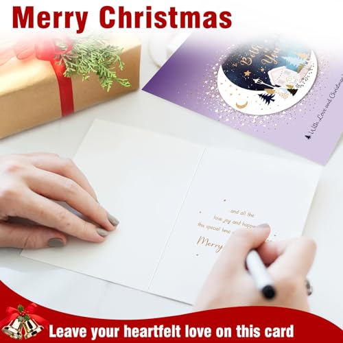 WDphouly Christmas Card for Couples - 'Both of You' Holiday Greeting Card with Envelope - WD-056