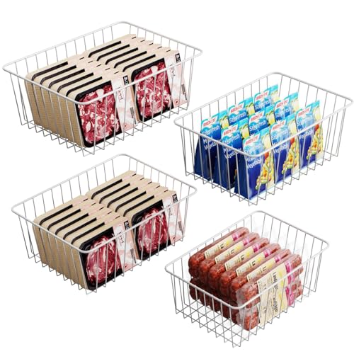 iSPECLE Freezer Organizer Bins - For 16/17/21 Cu Ft Upright Freezer,