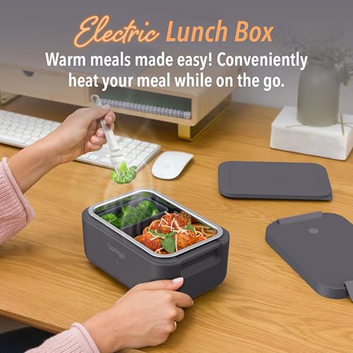 Obsidian Bentgo Heat Electric Lunch Box & Food Warmer for Work & Travel