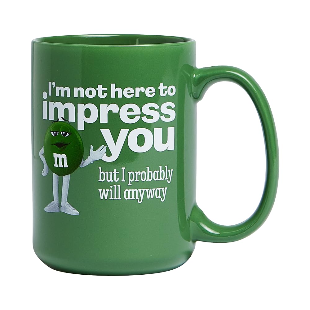 M&M’S Character Quote Mugs Gift Set of 6, Colorful Coffee or Tea Mugs, Fun Coffee Gift Set or Unique Birthday Gift