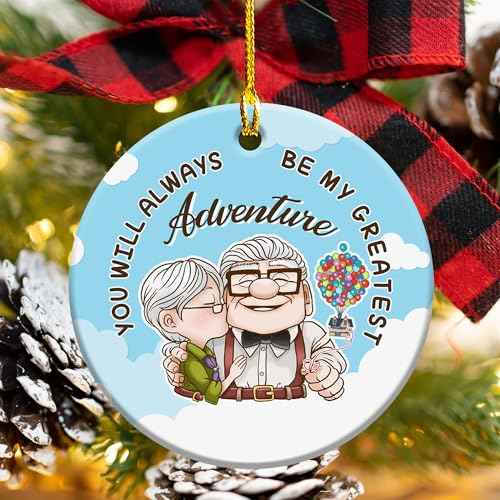 Couple Ceramic Ornament - Christmas Decoration for Home - 2024 Hanging Ornament - Gifts for Couple - You and Me We Got It