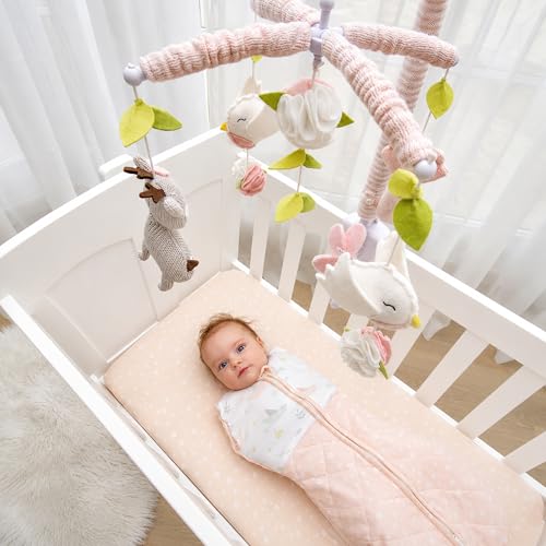 Living Textiles Ava Birds Baby Musical Mobile - Crib Toy & Nursery Decor