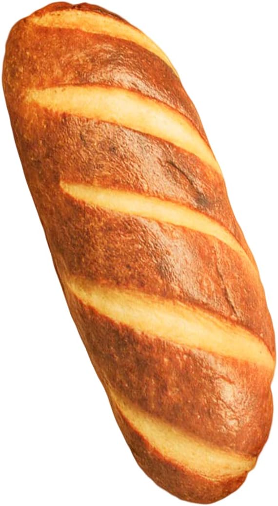 Wepop 40-Inch 3D Simulation Bread Shape Pillow - Soft Baguette Lumbar Back Cushion