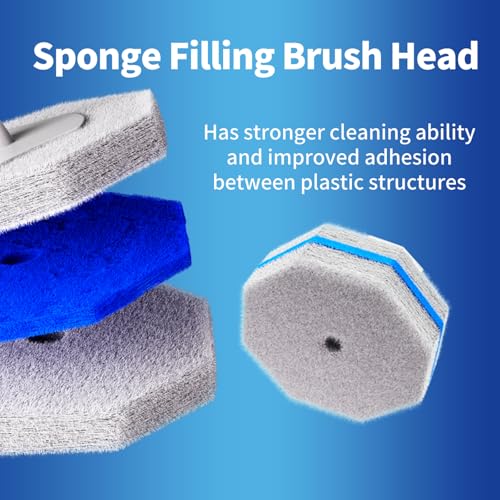 Hohoky Disposable Toilet Brush Cleaning System - 2 Sets & 60 Refills Wall-Mount Kit