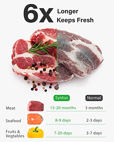 Syntus 300 Pcs Vacuum Sealer Bags Set, BPA Free, Includes 6x10, 8x12 & 11x16 Sizes