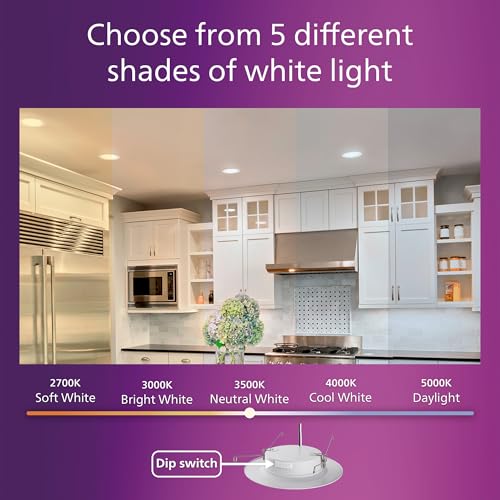 Philips LED Retrofit Downlight 5/6 Inch 12-Pack | Dimmable, Color Adjustable, EyeComfort