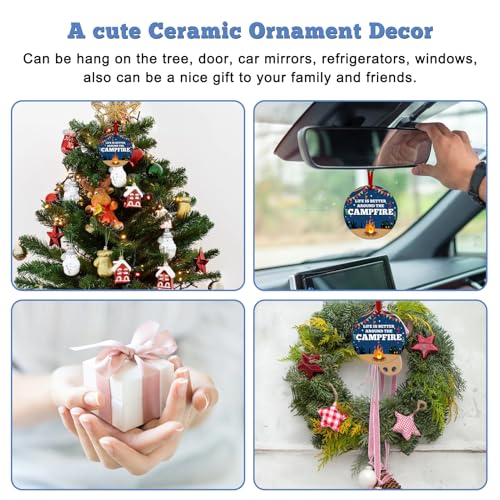 Camping Christmas Ornaments for Men Women Camper Holiday Decor Gift