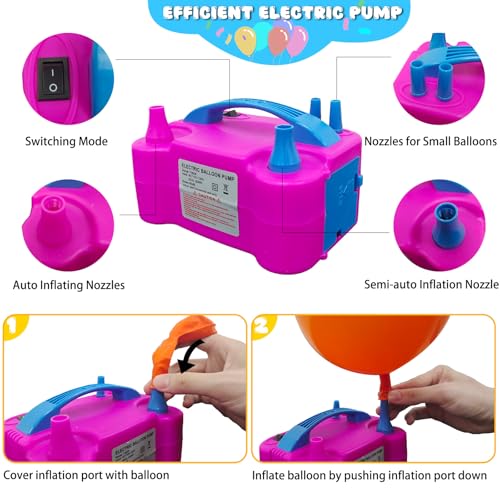 Balloon Arch Kit with Electric Pump & Reusable Frame for Parties & Events