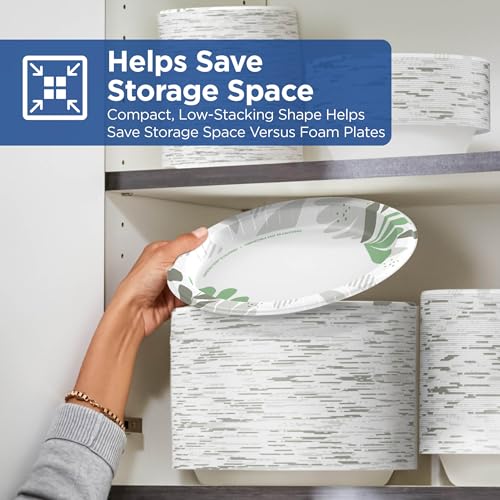Heavy-Duty 12 oz Paper Bowls Bulk Pack - Compostable, Microwave Safe, 500 Count