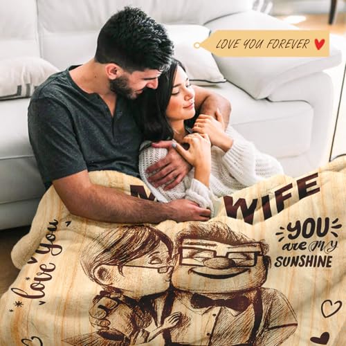 To My Wife Blanket - Anniversary Romantic Gift for Women 60x80
