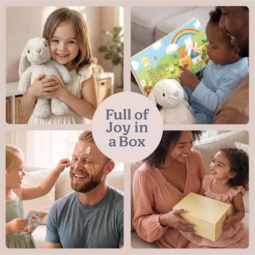 Praise Bunny Christian Gift Set for Kids - 3 Songs, Prayer Book & Keepsake Box