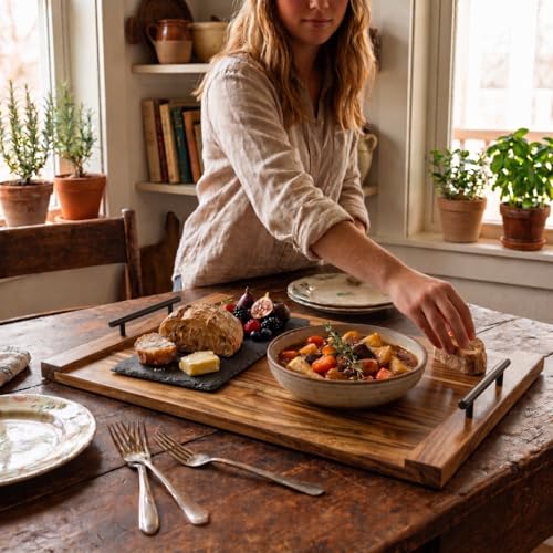 Noodle Board Stove Cover - Acacia Wood Top – Large Cutting Covers for