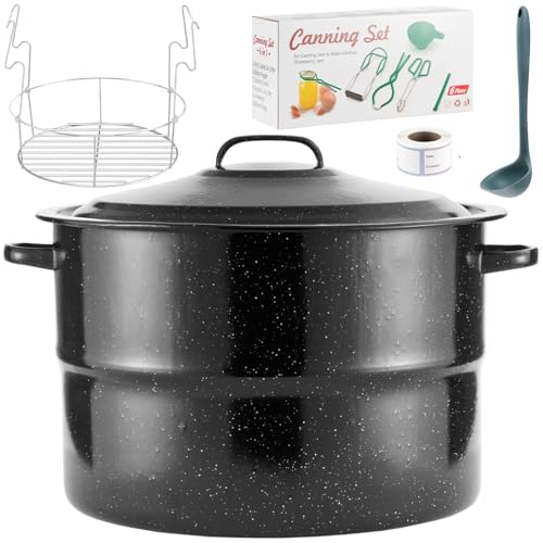 21.5 Quart Canning Pot Set with Rack & Lids - Beginner Canning Kit