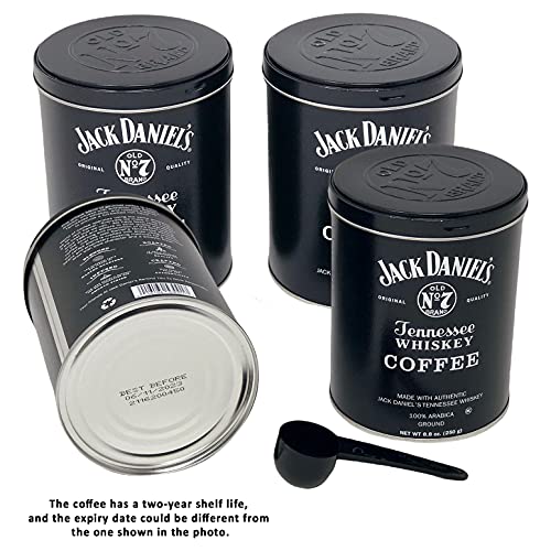 Vanilla Jack Daniels Coffee Gift Pack - 4 Cans, 8.8oz Each with Measuring Spoon