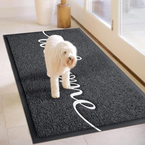 EARTHALL 4' x 2'8" Welcome Mat - Funny Outdoor/Indoor Front Door Rug