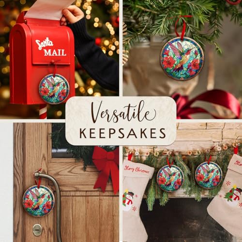 Hummingbird Christmas Ornament 2026 - Vibrant Holiday Tree Decor Gift