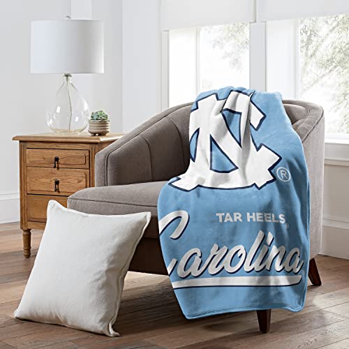 Northwest NCAA Unisex College Team Raschel Throw Blanket - North Carolina Tar Heels, 50x60 Inches