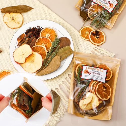 Dimsile 6 Pack Warm Holiday Christmas Potpourri Simmer Kit 480g