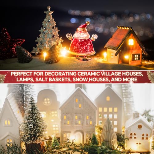 Meonum 6 Pack LED Light Bulb Cord Set 13.1 ft White Decorative Lighting