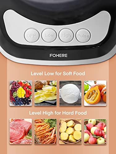 12-Cup Food Processor with Multiple Attachments, BPA-Free Stainless Steel, 2-Speed Control