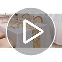 Snowkingdom Gold 32FT Sequin Glitter Table Runner for Weddings Parties & Events