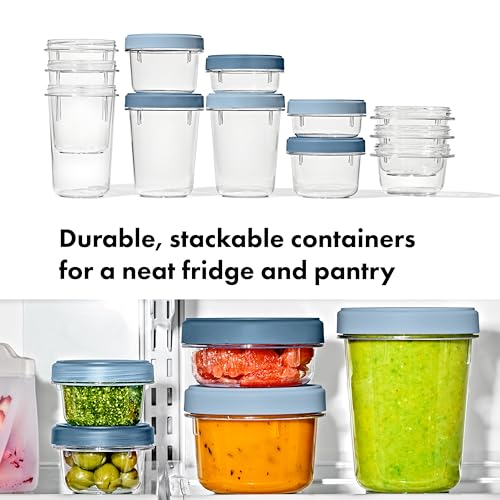 OXO Good Grips Twist & Stack 12-Piece Food Storage Container Set - Leakproof & Stackable