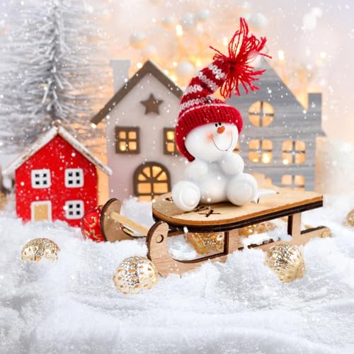 Threan 2 Pack Christmas Snow Blanket Roll 15.6in x 10ft - White Fake Snow Cover