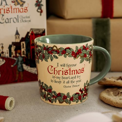 Steel Mill & Co 14 oz Ceramic Coffee Mug – A Christmas Carol Book Lover Cup