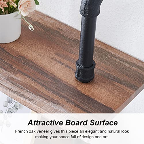 Hombazzar Industrial Pipe Bookshelf,6 Tier Shelving for Living Room