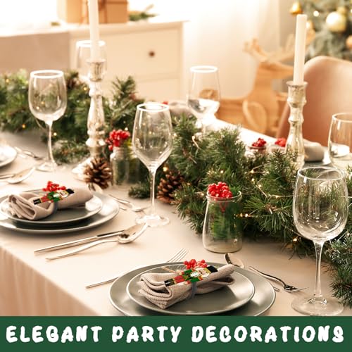 Nutcracker 6-Pack Christmas Napkin Rings - Metal Holiday Napkin Holders (EYNDYN)